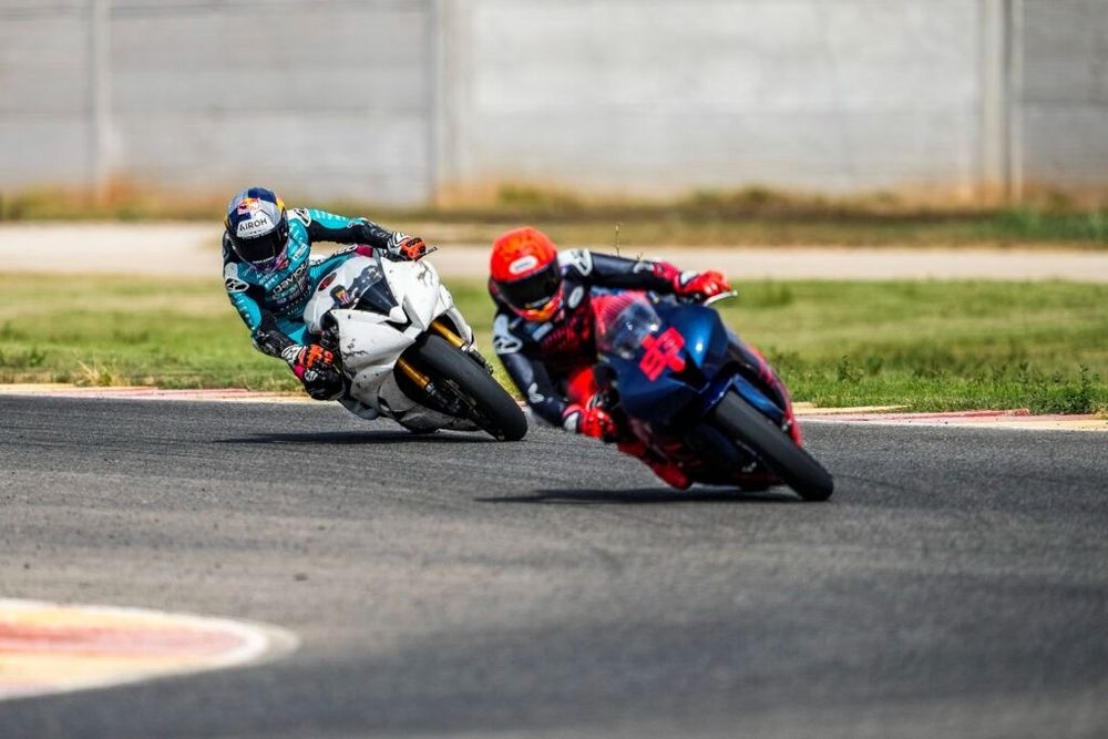 Marc Márquez y David Alonso: Un encuentro en el Aspar Circuit